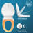 BidetMate 700S Series Electric Bidet Smart Toilet Seat with Side Knob Control - Instant Heated Water, and Seat - Adjustable and Self-Cleaning - Fits Elongated Toilets-106326056