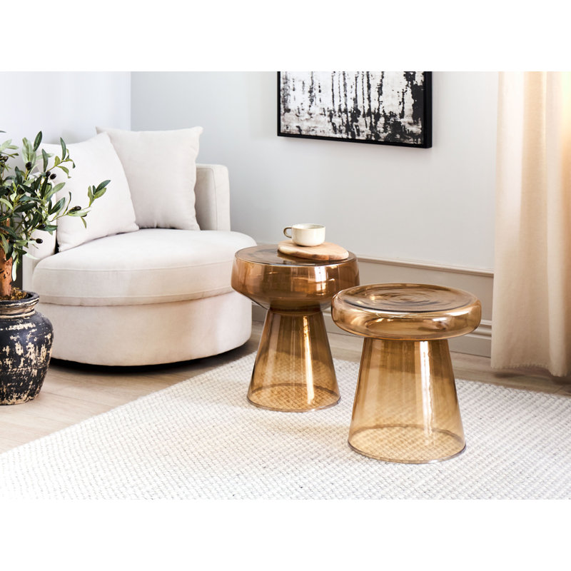 Bekam Side Table, Golden Brown