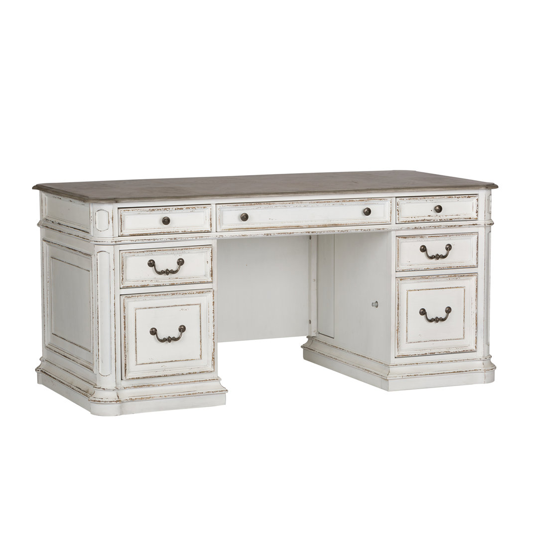 Colchester Executive Desk w/ Flip Down Keyboard Tray Laurel Foundry Modern Farmhouse®