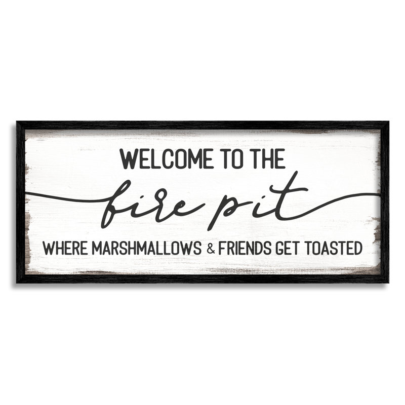 Welcome Welcome, Noir, H 10 po x l 24 po x P 1,5 po