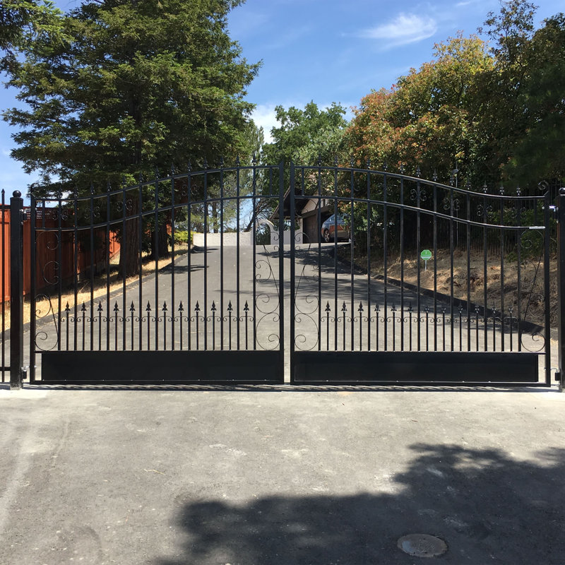 Metal Gate and Gate Opener Complete Kit, 72" H x 144" W x 3.5" D