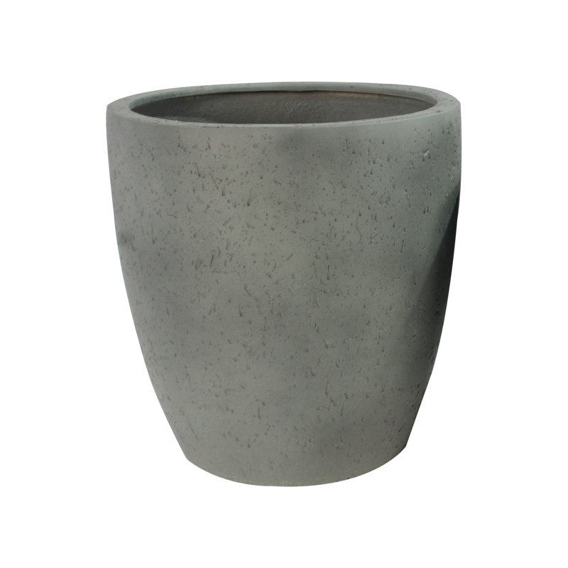 Pot de fleurs en fibre de pierre, Noir