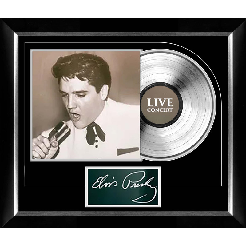 Housse de concert Elvis Presley avec vinyle argenté