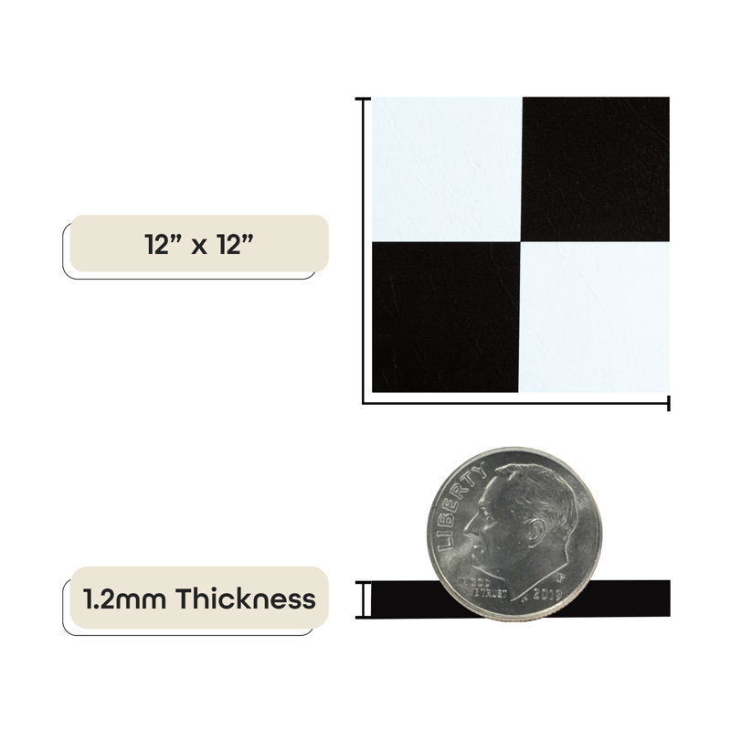 Carreau de vinyle en chêne Sterling 12 po x 12 po x 1,2 mm