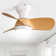 Corabelle 23" 3-Blade Modern Flush Mount Ceiling Fan with Remote Control and Light Kit Included