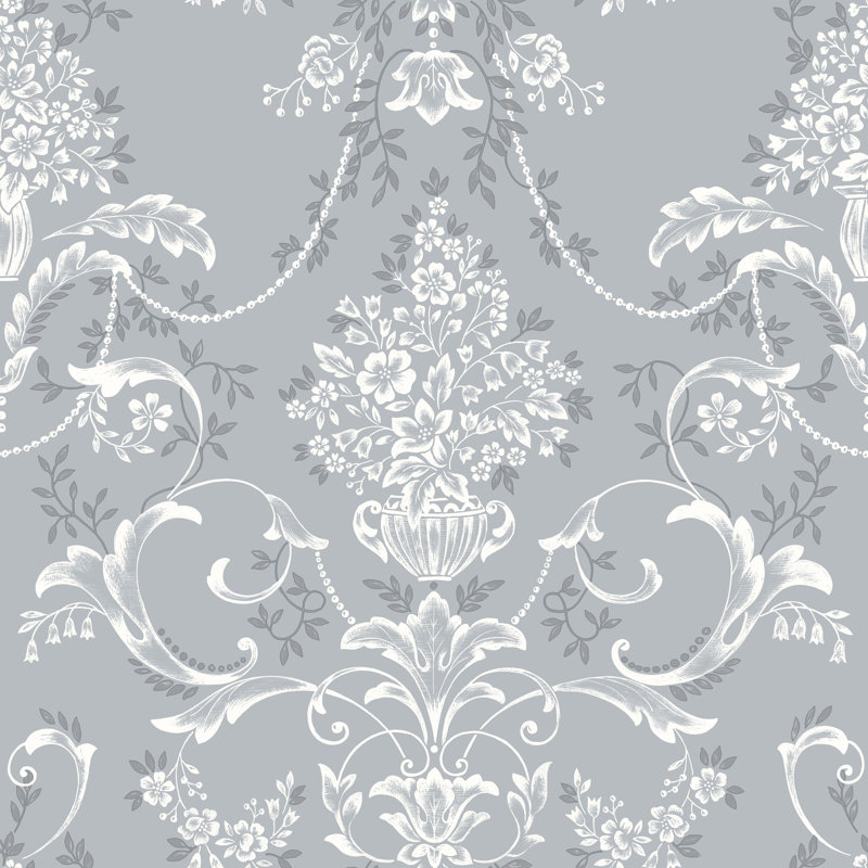 10.05cm x 53cm  Matte Wallpaper Roll, Blue