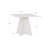 Chesterle Square Pedestal Table White