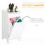Armoire de rangement pour salle de bain inclinable 31 po, armoire blanche avec foyer à eau