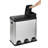 3-Compartment Trash & Recycling Bin, 16 Gallon Stainless Steel Step-On Kitchen Garbage Can, Triple Sorting System for Trash, Recycling & Compost, 3 Removable Inner Buckets, Fingerprint-Resistant