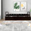 Space-saving Twin Beds With Storage Drawers, Pine Wood, Espresso