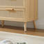 Commode contemporaine 6 doubles avec tiroirs en rotin