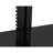 Mount-It! Floating Wall Mounted Triple Black Tinted Tempered Glasses Shelves with Bracket Stand