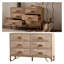 Commode 6 tiroirs Modern Modern Finition en bois naturel