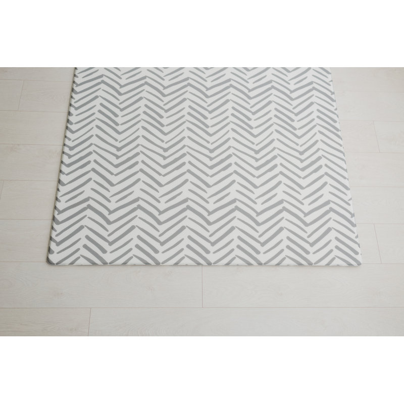 Reversible Dash + Diamond Foam Playmat, Gray