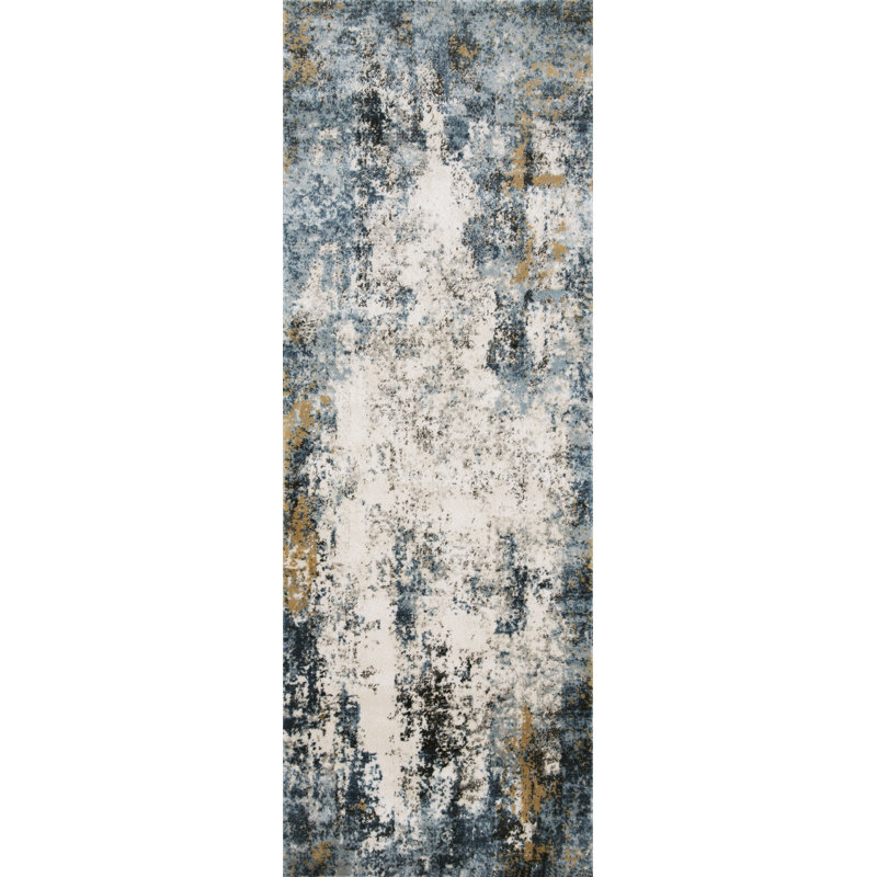 Liddle Abstract Indoor Rug, Runner 2'8" x 13'