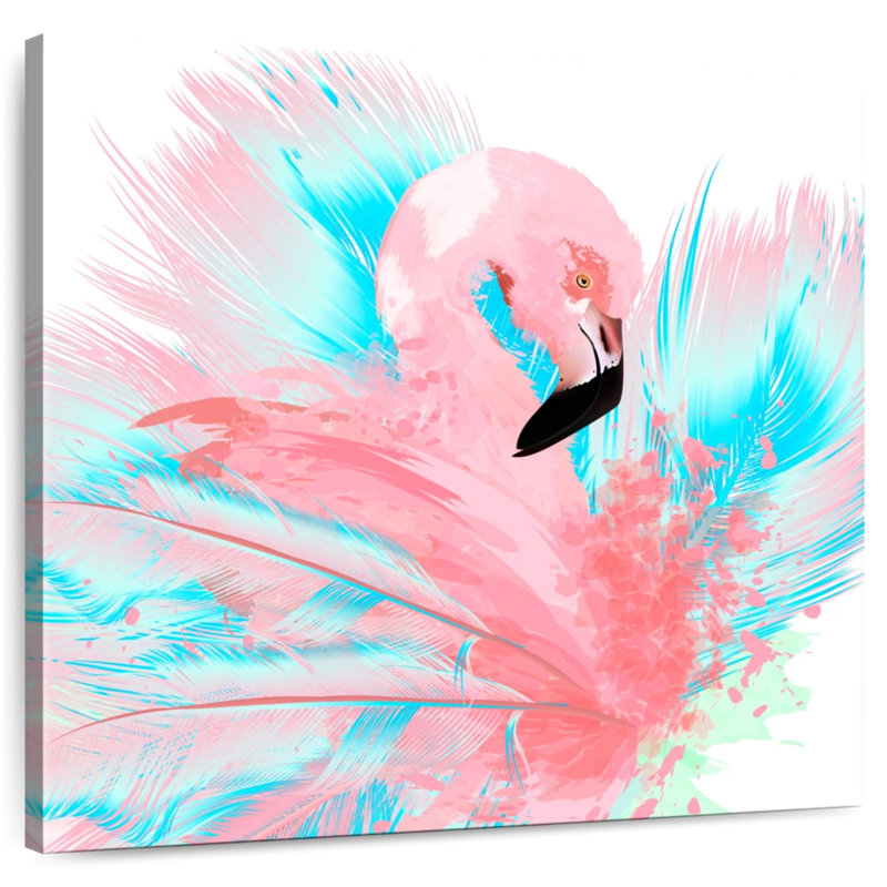 Crowle Cotton Candy Flamingo, H 10 po x l 10 po