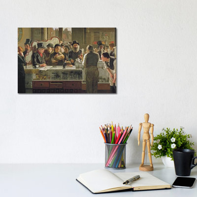 The Public Bar, 1883 by John Henry Henshall - Wrapped Canvas Print