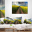 Coucher de soleil sur un canola - paysage imprimé coussin-893774073-893774069