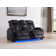 73.5''Wide Breathable Leather Square Arms Power Reclining Loveseat With Blueooth Speeker And Wireless Charger