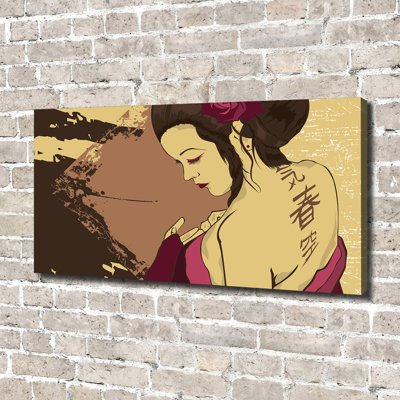 Geisha - Wrapped Canvas Print