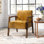 Fauteuil en polyester de 25,39 po de large Keishawna