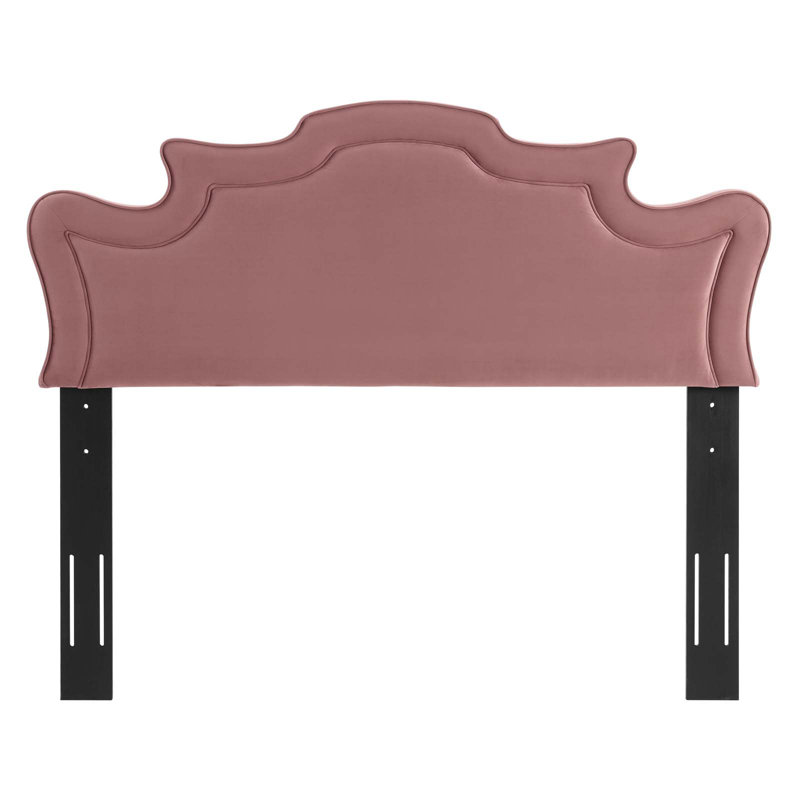 Modway Evangeline Performance Velvet Headboard, Twin, Dusty Rose