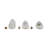 Contemporary Lidded Glass Bottle Vase with Metal Topper for Home Decor - Decorative Flower Vase for Living Room or Bedroom Display - Set of 3-1692322374