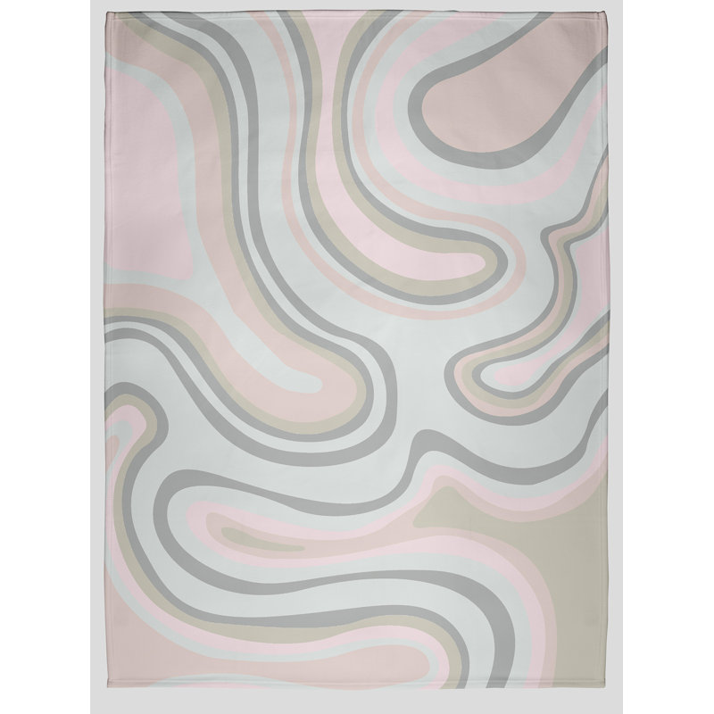 Agate Spring Throw Blanket, Pale Pink, 30" W x 39.75" L