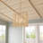Rhamel 4-light E26 21.25 inch Oversize Rattan Boho Dimmable Adjustable Pendant Light Chandelier