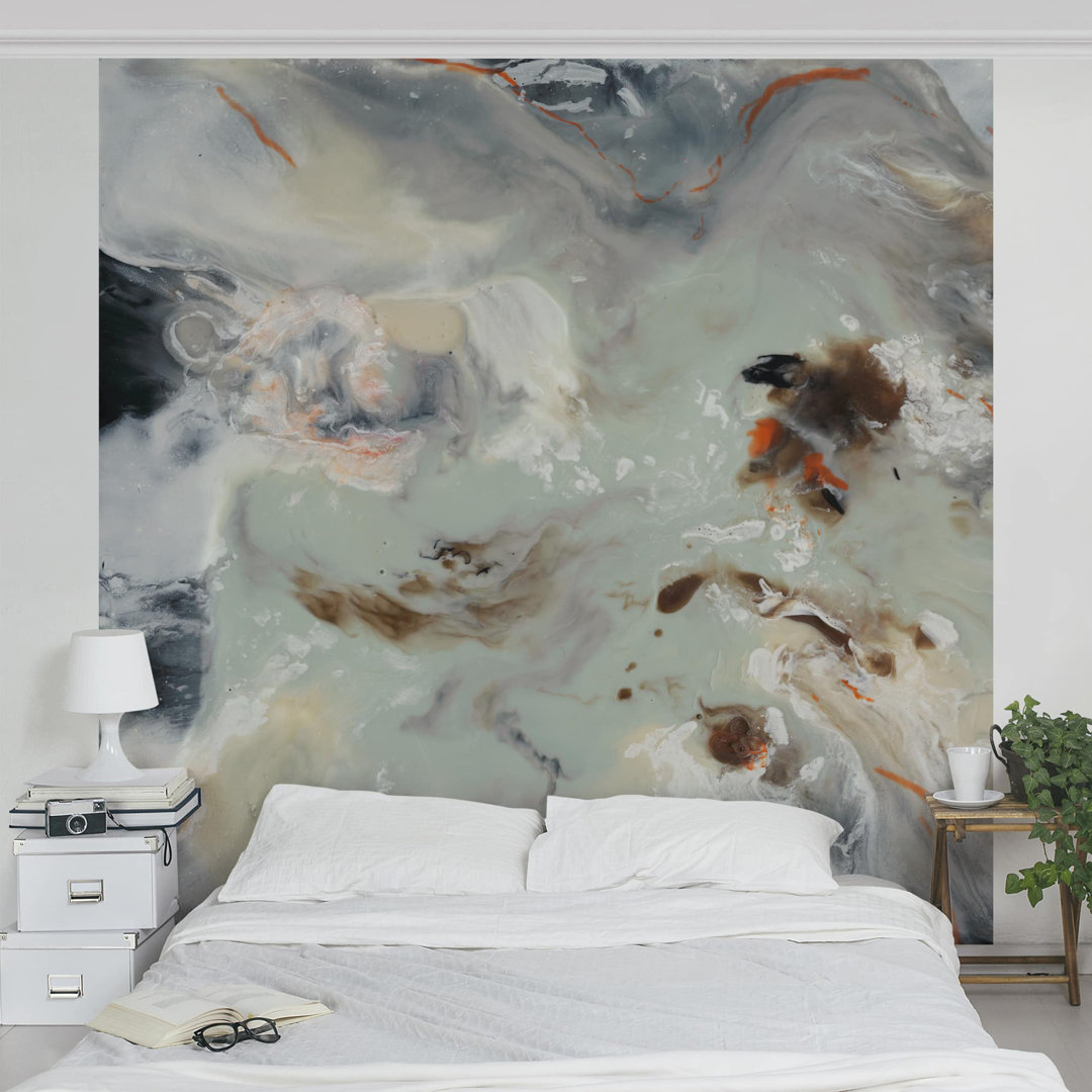 Tides with Jetsam IV 1.92m x 1.92m Textured Matte Peel & Stick Mural