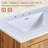 Aalycia Farmhouse Bathroom Vanity with Sink, 60" High Gloss Double Sink Bath Vanity