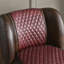 Fauteuil demi-tonneau pivotant en cuir véritable de 29 po de largeur-848862123