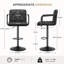 Swivel Adjustable Height Counter Stool with Metal Frame-2116122383