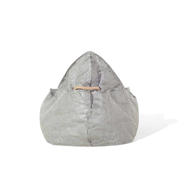 Drop Refillable Bean Bag Chair & Lounger, Silver
