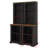 Two-Piece Tall Curved Bookshelf, Freestanding Tall Cabinet With Fully Open Storage, Stylish Display Shelf With Anti-Tip Device-440552639