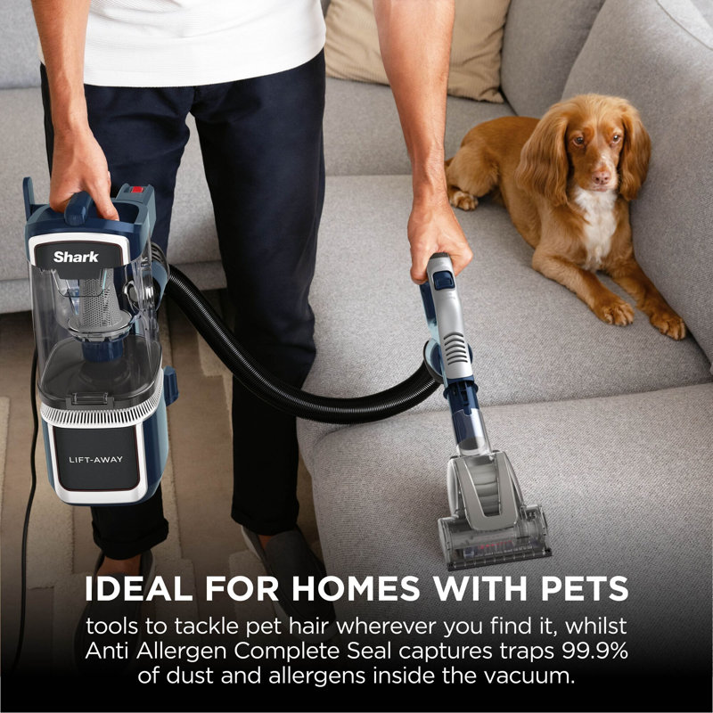 Shark DuoClean Lift-Away Upright Vacuum – Navy