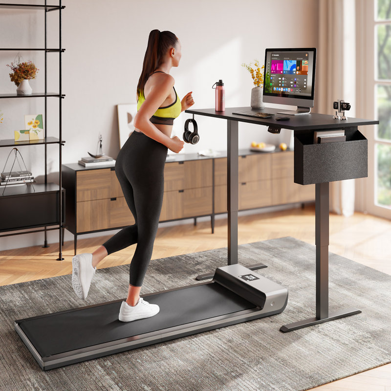 Standing & Height-Adjustable Desks, Black/Black, 47.2" H x 47.2" W x 23.6" D