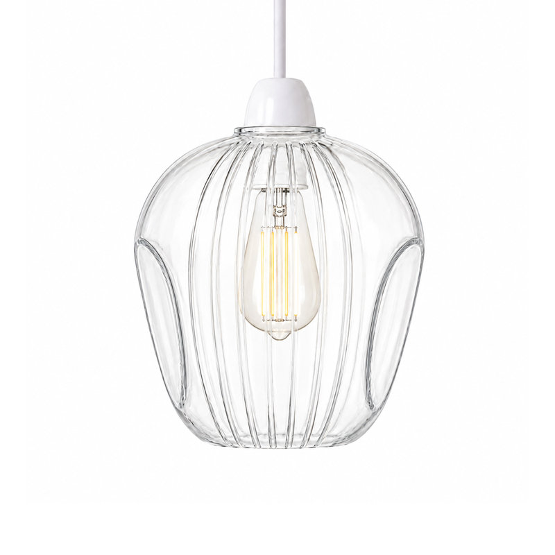 15cm H Glass Lamp Shade in Clear