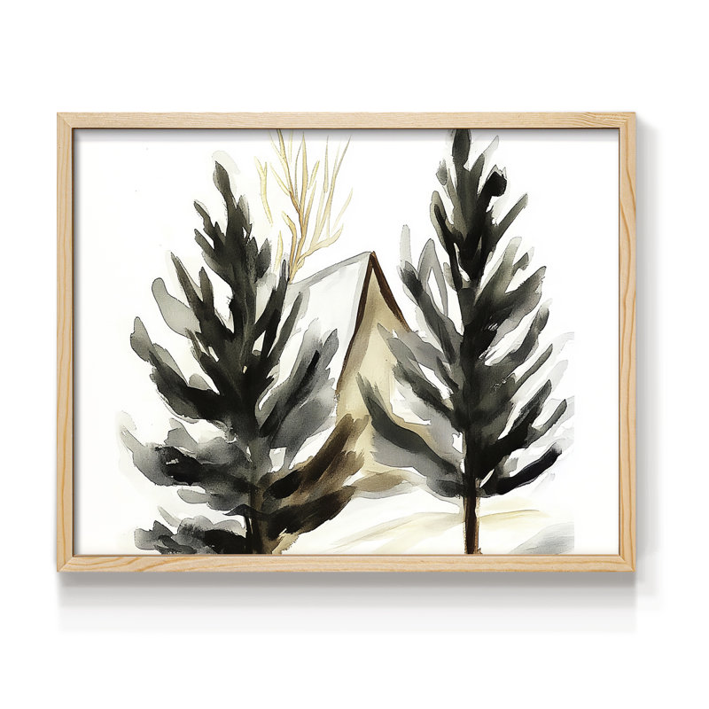 Chirstmas Art-CLXXXVIII -Framed Print - Restickable, H 8 po x l 10 po, Naturel