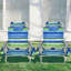 Chaise de plage inclinable