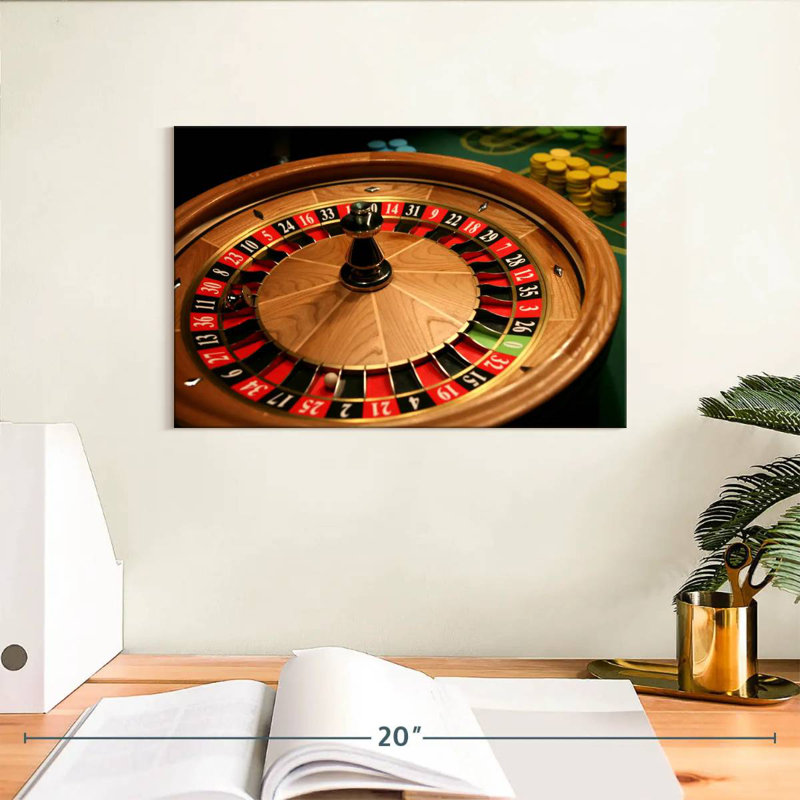 Classic Roulette Table, 8" H x 12" W