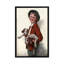 «Boy with Puppies», peinture sur toile tendue-672844430-672844428-672844421