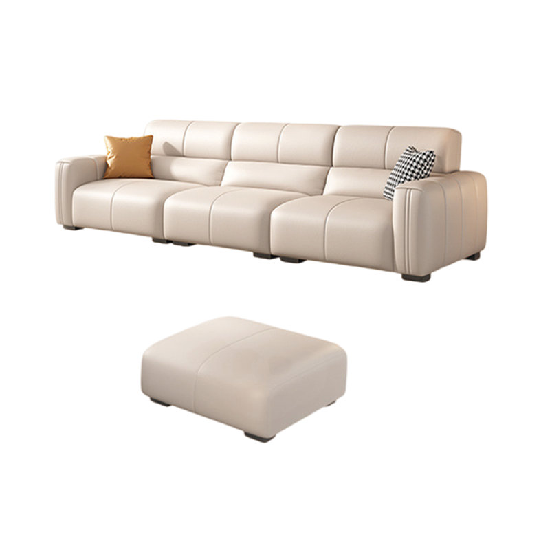 Minimalist modern in-line sofa set