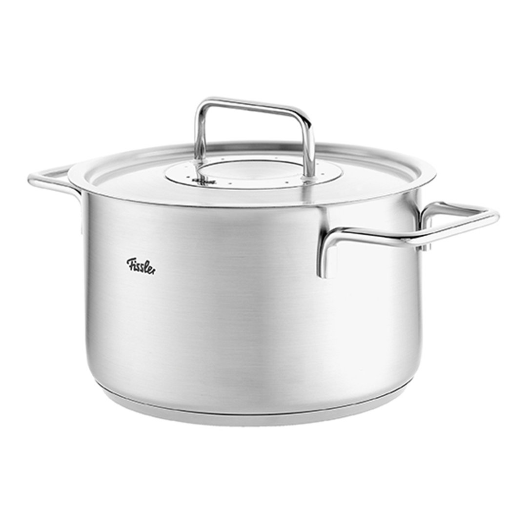 Fissler Pure Collection Stainless Steel Stock Pot with Metal Lid Fissler 