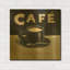 « Coffee Spot I » de James Wiens, tableau mural en métal doré, 61 cm x 61 cm-190125693