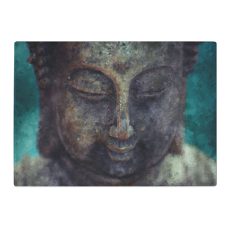 Buddha Statue Vol.10 Painting Chopping Board, 0.4cm H x 20cm W x 28.5cm L