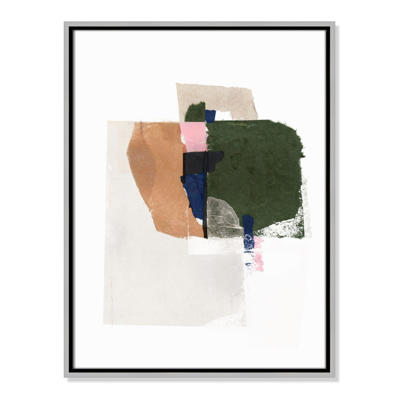 «Patchwork P pièces I Print» par Casa Fine Arts, Argent, H 25,5 po x l 19,5 po