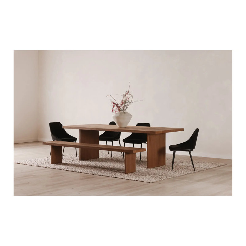 96'' Solid Oak Dining Table