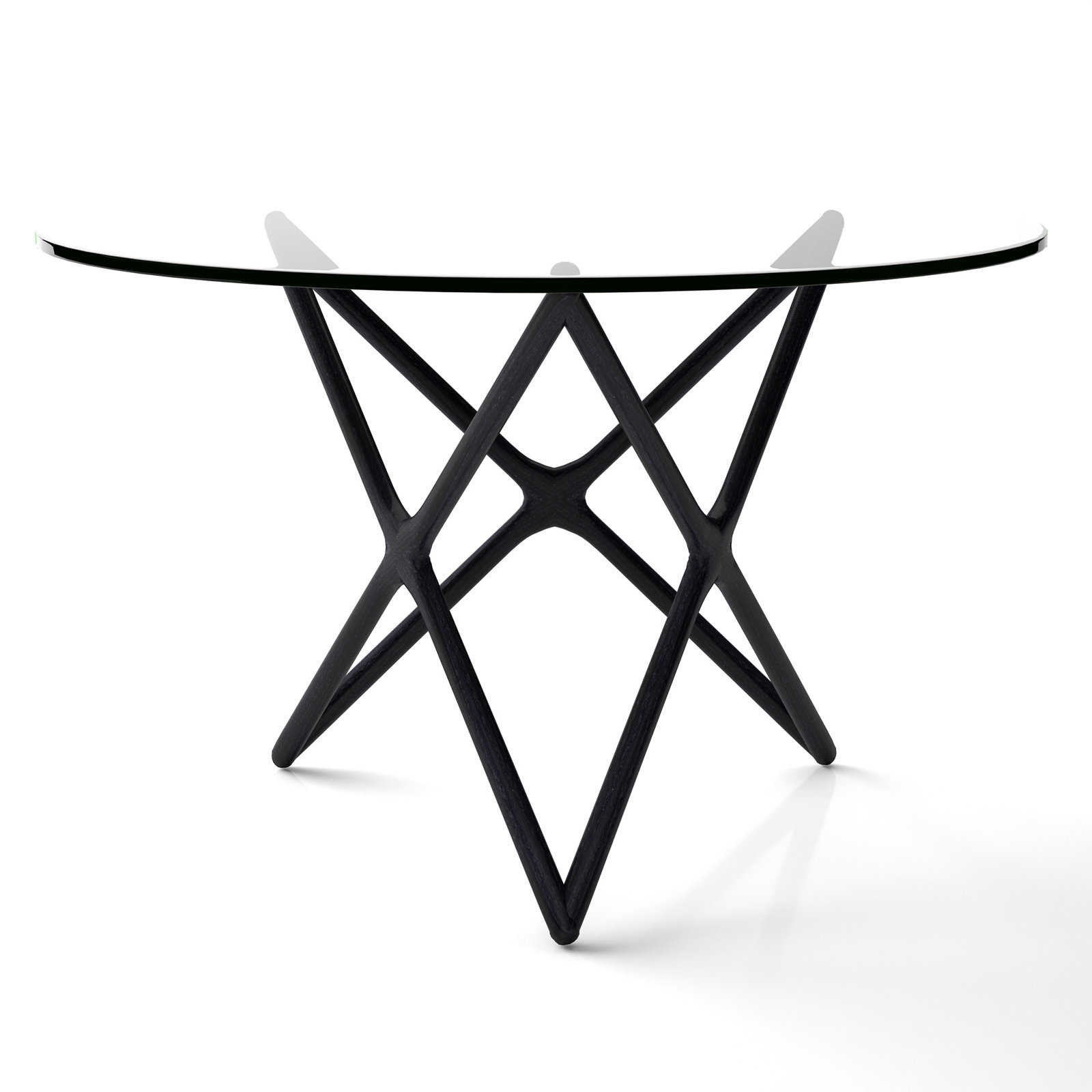 Lark 48'' Round Dining Table, Black