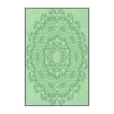 Tapis vert tissé à la machine